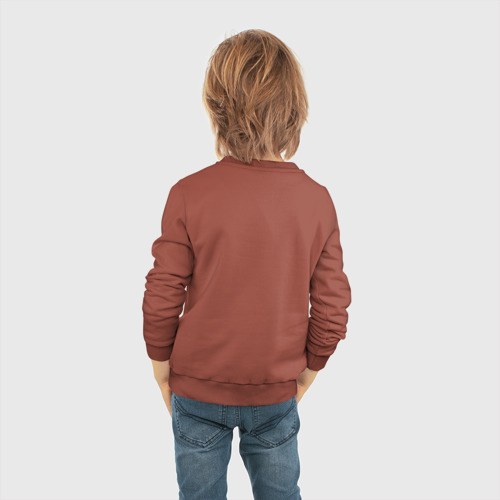 Детский свитшот хлопок Имя Сеня: ограниченная серия, цвет кирпичный - фото 6