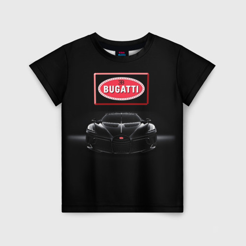 Детская футболка 3D Bugatti La Voiture Noire, цвет 3D печать
