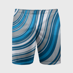 Мужские шорты спортивные Волнистые полосы - текстура