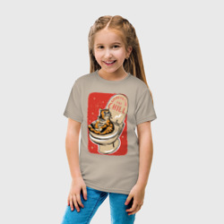 Детская футболка хлопок Кот на унитазе - фото 2