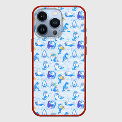 Чехол для iPhone 13 Pro Тюлени - текстура