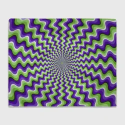 Плед 3D Гипнотические полосы - оптическая иллюзия