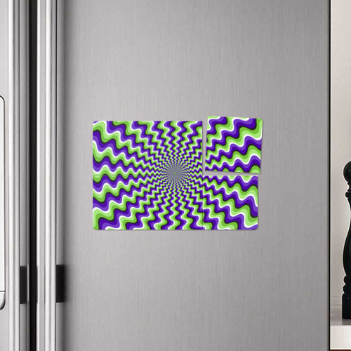 Магнитный плакат 3Х2 Гипнотические полосы - оптическая иллюзия - фото 4