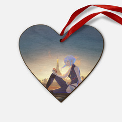 Деревянная игрушка Сердце Грустная Люси