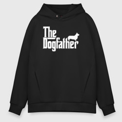 Мужское худи Oversize хлопок The Dogfather корги