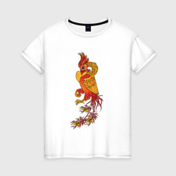 Огненный Феникс Символ Возрождения – Женская футболка хлопок с принтом купить со скидкой в -20%