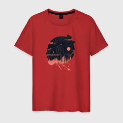 Одна Красная Лиса – Мужская футболка хлопок с принтом купить со скидкой в -20%