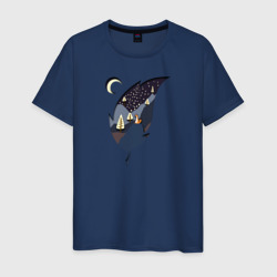 Лисичка в Листочке – Мужская футболка хлопок с принтом купить со скидкой в -20%