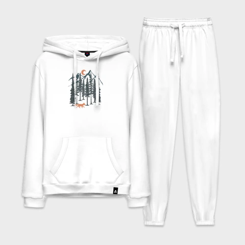 Мужской костюм хлопок с толстовкой Лисичка в Лесу