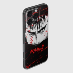 Чехол для iPhone 16 Pro силиконовый с защитой камеры Berserk Гатс - фото 2
