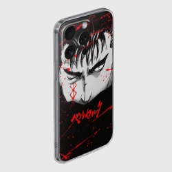 Чехол для iPhone 15 Pro силиконовый с защитой камеры Berserk Гатс - фото 2