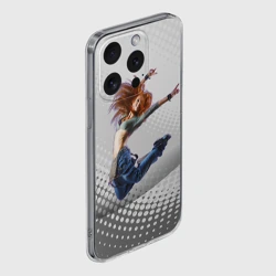 Чехол для iPhone 15 Pro силиконовый с защитой камеры Контемпорари - танец - фото 2
