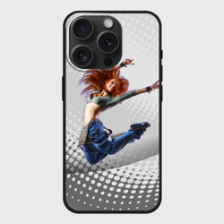 Чехол силиконовый для Apple iPhone 15 Pro матовый Контемпорари - танец