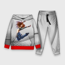 Детский костюм с толстовкой 3D Контемпорари - танец