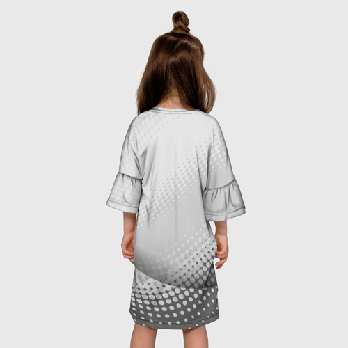 Детское платье 3D с принтом Контемпорари - танец, вид сзади #2
