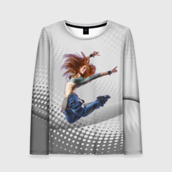 Женский лонгслив 3D Контемпорари - танец