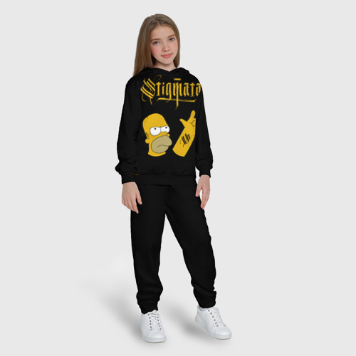 Детский костюм с толстовкой 3D Stigmata Сипмсоны Гомер, цвет черный - фото 5