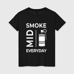 Женская футболка хлопок Smoke Mid Everyday