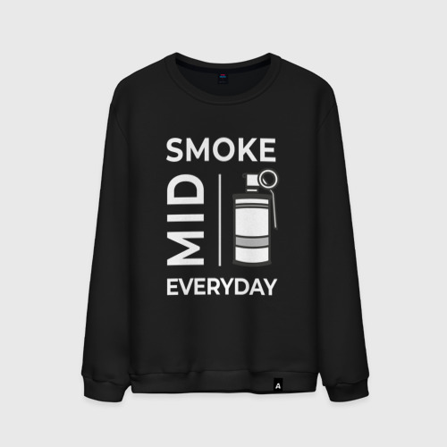 Мужской свитшот хлопок Smoke Mid Everyday, цвет черный