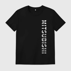 Мужская футболка хлопок Mitsubishi сбоку