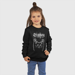 Детский свитшот хлопок Stigmata рок кот - фото 2