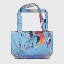 Пляжная сумка 3D Кайтинг на море