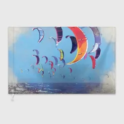 Флаг 3D Кайтинг на море