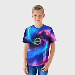 Детская футболка 3D Mini неоновый космос - фото 2