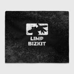 Плед 3D Limp Bizkit с потертостями на темном фоне