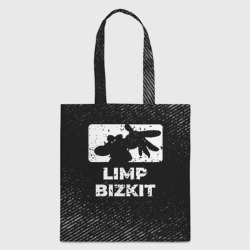 Шоппер 3D Limp Bizkit с потертостями на темном фоне