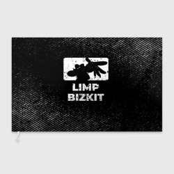 Флаг 3D Limp Bizkit с потертостями на темном фоне