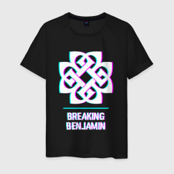 Breaking Benjamin glitch rock – Футболка из хлопка с принтом купить со скидкой в -20%