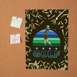 Постер Игрок в гольф замахивается - фото 2