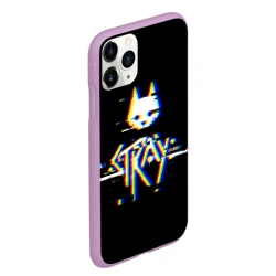 Чехол для iPhone 11 Pro Max матовый Stray glitch logo - фото 2