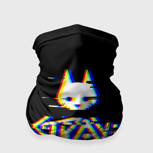 Бандана-труба 3D Stray glitch logo, цвет 3D печать