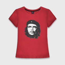Женская футболка хлопок Slim Че Гевара - рисунок