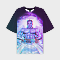 Мужская футболка oversize 3D Billie Herrington: Gachimuchi