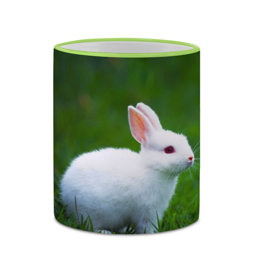 Кружка с полной запечаткой с принтом Кролик на фоне травы, фото #4