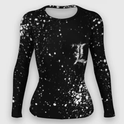 Женский рашгард 3D Тетрадь смерти брызги