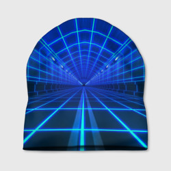 Неоновый туннель – Шапка 3D с принтом купить