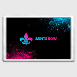 Магнит 45*70 Saints Row - neon gradient: надпись и символ