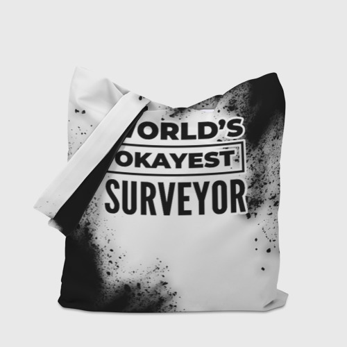 Шоппер 3D World's okayest surveyor - white - фото 4