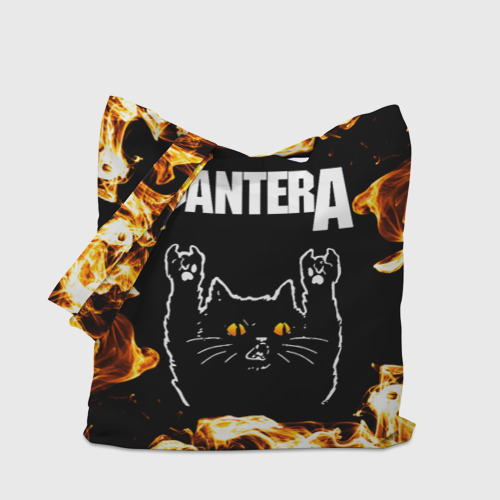 Шоппер 3D Pantera рок кот и огонь - фото 4