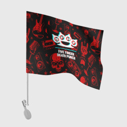 Флаг для автомобиля Five Finger Death Punch rock glitch