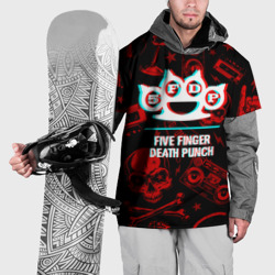 Накидка на куртку 3D Five Finger Death Punch rock glitch