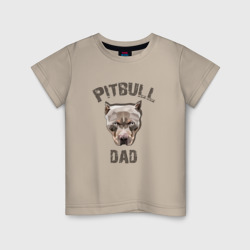 Детская футболка хлопок Pitbull dad