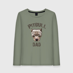 Женский лонгслив хлопок Pitbull dad