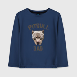 Детский лонгслив хлопок Pitbull dad