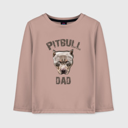 Детский лонгслив хлопок Pitbull dad