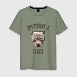 Pitbull dad – Мужская футболка хлопок с принтом купить со скидкой в -20%
